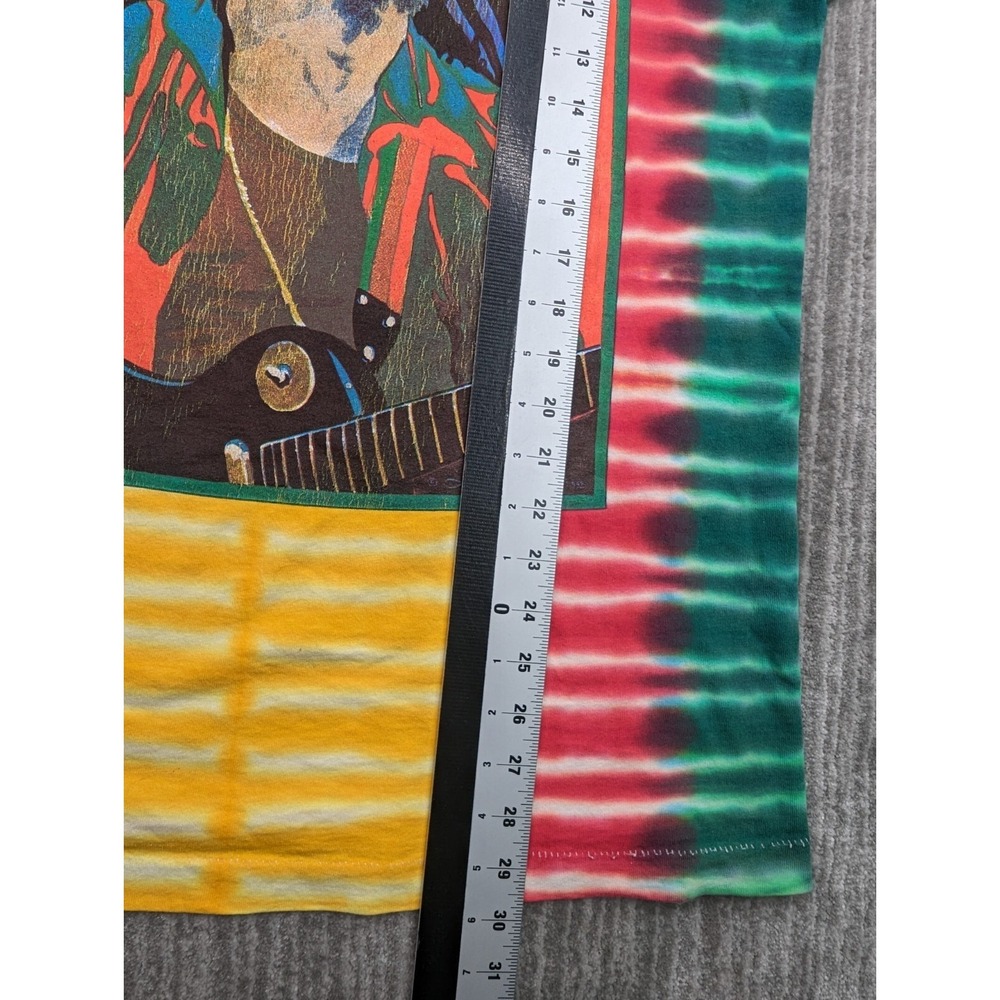 Vintage Bob Marley T-Shirt XL Single Stitch Double Sided Tie Dye Made in USA 90s - Picture 12 of 15